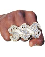 Rubie's Costume Co Triple Dollar Sign Ring Costume