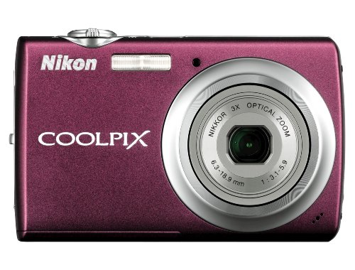 Nikon Coolpix S220 10MP Digital Camera with 3x  Optical Zoom and 2.5 inch LCD (Plum)