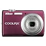 Nikon Coolpix S220 10MP Digital Camera with 3x  Optical Zoom and 2.5 inch LCD (Plum)
