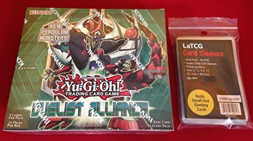 YuGiOh Duelist Alliance Booster BOX [24 Packs] + 60 LaTCG Soft Sleeves