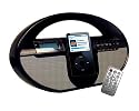 SuperSonic SC-1109 Black Digital Alarm Clock Radio iPod Docking Station