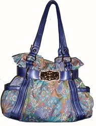 Kathy Van Zeeland Purse Handbag Rhapsody Studio 54 Nappa Belt Shopper