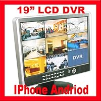 Professional 8 Channel 19' Color LCD DVR, LCD Digital Surveillance Video Recorder in One