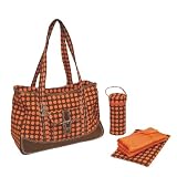 Kalencom - Week-ender Bag - Heavenly Dots-Chocolate/Orange