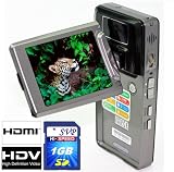 SVP T200-Black 1280x720p True HD Camcorder with 2.5 Flip LCD (1GB SVP High Speed SD Memory Card Included)