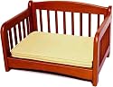 Richell Wood Pet Spindle Bed, Small, Autumn Matte Finish