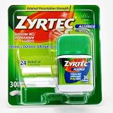 Cover of Zyrtec Allergy Relief (10 mg), 30-Count Tablets