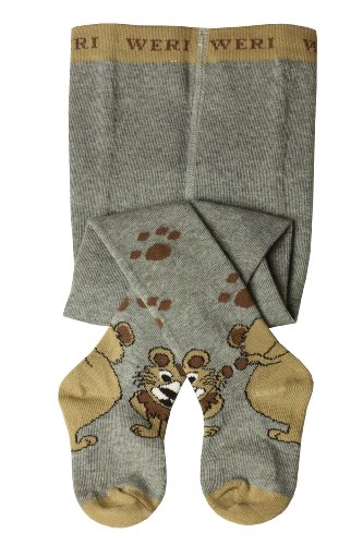 Weri Spezials Baby-Boys Lionet Tights 18-24 months Gray Melange