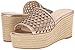 Nine West Women's Ertha Metallic Wedge Sandal