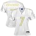 Reebok Pittsburgh Steelers #7 Ben Roethlisberger Ladies White/Gold Fashion Jersey