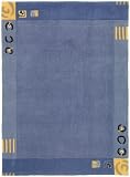 Rainbow 2078 Teppich handgetuftet in blau 190/280cm