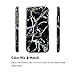 GMYLE iPhone 6 Case, Hybrid Case Slide for iPhone 6 / 6s (4.7 Display) - Black Marble Pattern Hybrid TPU Protective Hard Shell Back Case