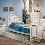 Weston Youth Panel Bedroom Set in Matte White Size: Full