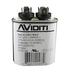 Aviditi 76AVI Capacitor, 5 Microfarad, 370-Volt
