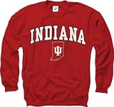 Indiana Hoosiers Black Arch Crewneck Sweatshirt