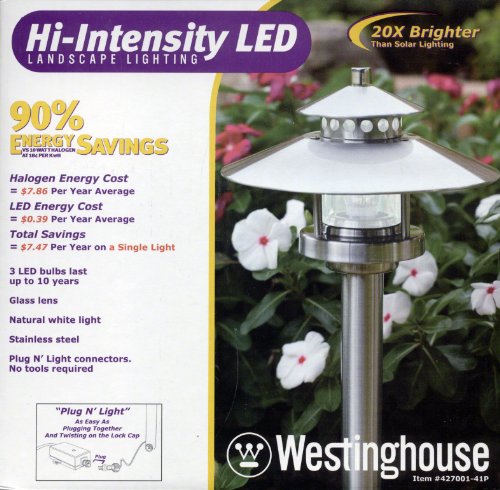 Westinghouse Hi Intensity LED Landscape Lighting Stainless Steel Finish : Item 427001 41P 51zjWh AhML Westinghouse Hi Intensity LED Landscape Lighting Stainless Steel Finish : Item 427001 41P
