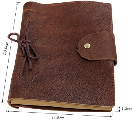 Leather Journals Notebooks Dark Brown - - Soft Distressed Leather