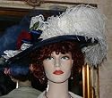 Somewhere in Time Hat Designed by Darna "Miss Navy Blue Crystal Fairy" Tea Hat