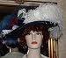 Somewhere in Time Hat Designed by Darna Miss Navy Blue Crystal Fairy Tea Hat