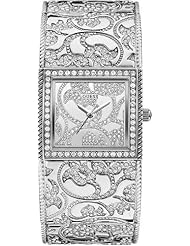 GUESS U0256L1 Womens Silver-Tone Opulence Bangle Watch
