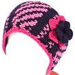 Winter HandKnit Himalaya Headwrap Headband Lined Berry