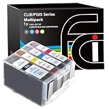 Canon Multipack CLI8 / PGI5 WITH CHIP - Set of 4 Canon Compatible Printer Ink Cartridges for Canon Pixma iP3300 iP3500 iP5100 iX4000 iX5000 MP510 MP520 MX700 Printer Inks - CLI-8 / PGI-5 (Contains: 1x CLI-8C, 1x CLI-8Y, 1x CLI-8M, 1x PGI-5BK) iP 3300 iP 3500 iP 5100 iX 4000 iX 5000 MP 510 MP 520 MX 700 - Latest Chip Installed, Ready For Use, No Fuss!