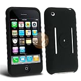 NEW Apple iPhone 3G / Apple iPhone 3GS Black Silicone Skin Case by Eforcity