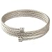 Stainless Steel 316 CZ Diamond Bracelet Rope Design Matte Finish by Bucasi