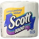 Scott 1000 Unscented Bathroom Tissue 1000 1-Ply 4 roll