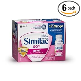 Similac Isomil Soy, for Fussiness and Gas Forumula,  8-Ounce Bottles (Pack of  24)