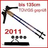 Neu Nordic Teleskop Wanderstock Trekkingstock Blau HIK01