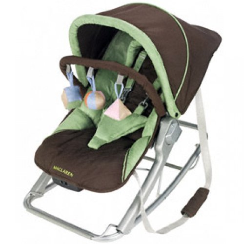 Maclaren 2-in-1 Baby Rocker and Chair, Coffee Brown and Marsh Green