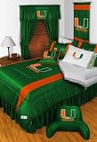 University of Miami Hurricanes Sidelines Full Bedding Set