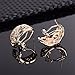 Moochi 18K Gold Plated Crystal Embedded Hollow Chain Necklace Earrings Ring Bracelet Jewelry Set