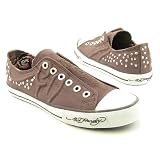 ED HARDY Dakota Sneakers Shoes Brown Mens SZ