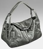 Pewter Francesco Biasia ''Gaia'' Leather Hobo