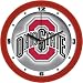 Ohio State Buckeyes Suntime 12 Dimension Glass Crystal Wall Clock - NCAA College Athletics