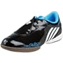 adidas Men's F10 I Indoor Turf Shoe,Black/White/Cyan,12 M