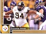 2009 Upper Deck First Edition Football Card # 165 Ziggy Hood Steelers Mint Condition - Shipped In Protective ScrewDown Display Case!