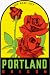 Fridgedoor Portland Travel Decal Magnet