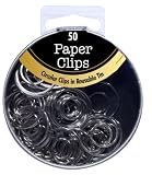 A&W Products Metal Paper Clips, Circular, 50-Count (12137)
