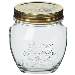Bormioli Rocco Quattro Stagioni Anphora 17 Ounce Canning Jar, Set of 12 by