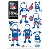 NFL New York Giants Small Family Decal Set