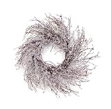 Melrose Iced Twig Wreath, 22-Inch