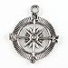 20x Charms Round Compass Antique Silver Alloy Handmade Findings Fit Crafts