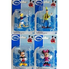  Mickey Mouse Clubhouse Figurines: Mickey, Minnie, Donald & Goofy (Set of 4)