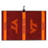 NCAA Virginia Tech Hokies Woven Jacquard Golf Towel