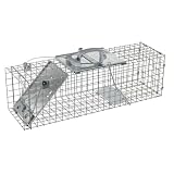 Havahart 1084 Easy Set/Release One Door Cage Trap for Rabbits, Skunks and Large Squirrels 24 x 7 x 7