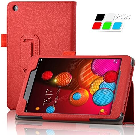 Hisense Sero 8 Pro Case, IVSO® Hisense Sero 8 Pro Case - High Quality Leather Slim-Book Stand Cover Case-Will Only Fit Hisense Sero 8 Pro Tablet (Red)