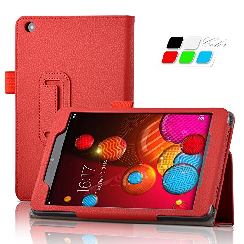 Hisense Sero 8 Pro Case, IVSO® Hisense Sero 8 Pro Case - High Quality Leather Slim-Book Stand Cover Case-Will Only Fit Hisense Sero 8 Pro Tablet (Red)